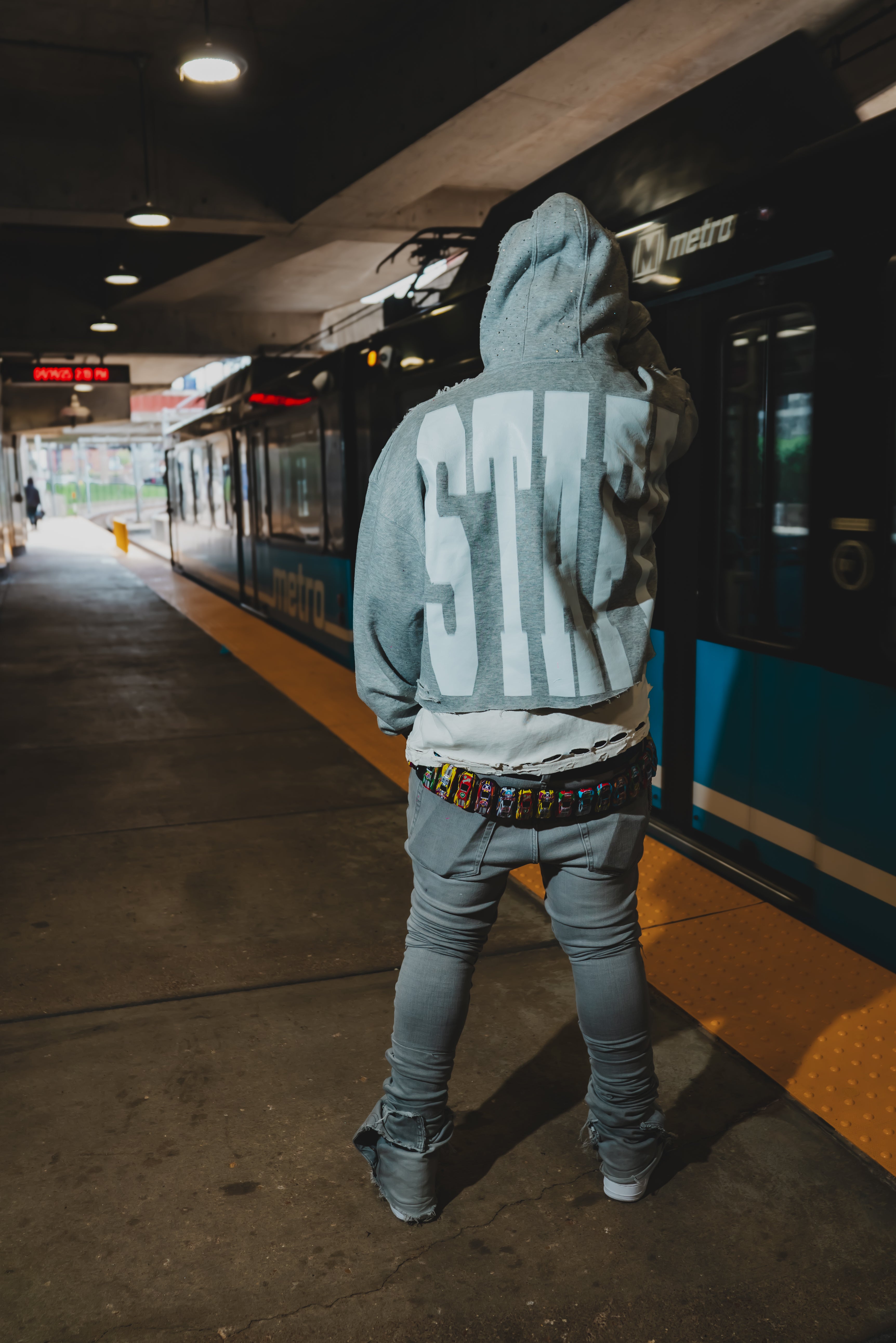 " Rockstar Diamond " Cropped Hoodie