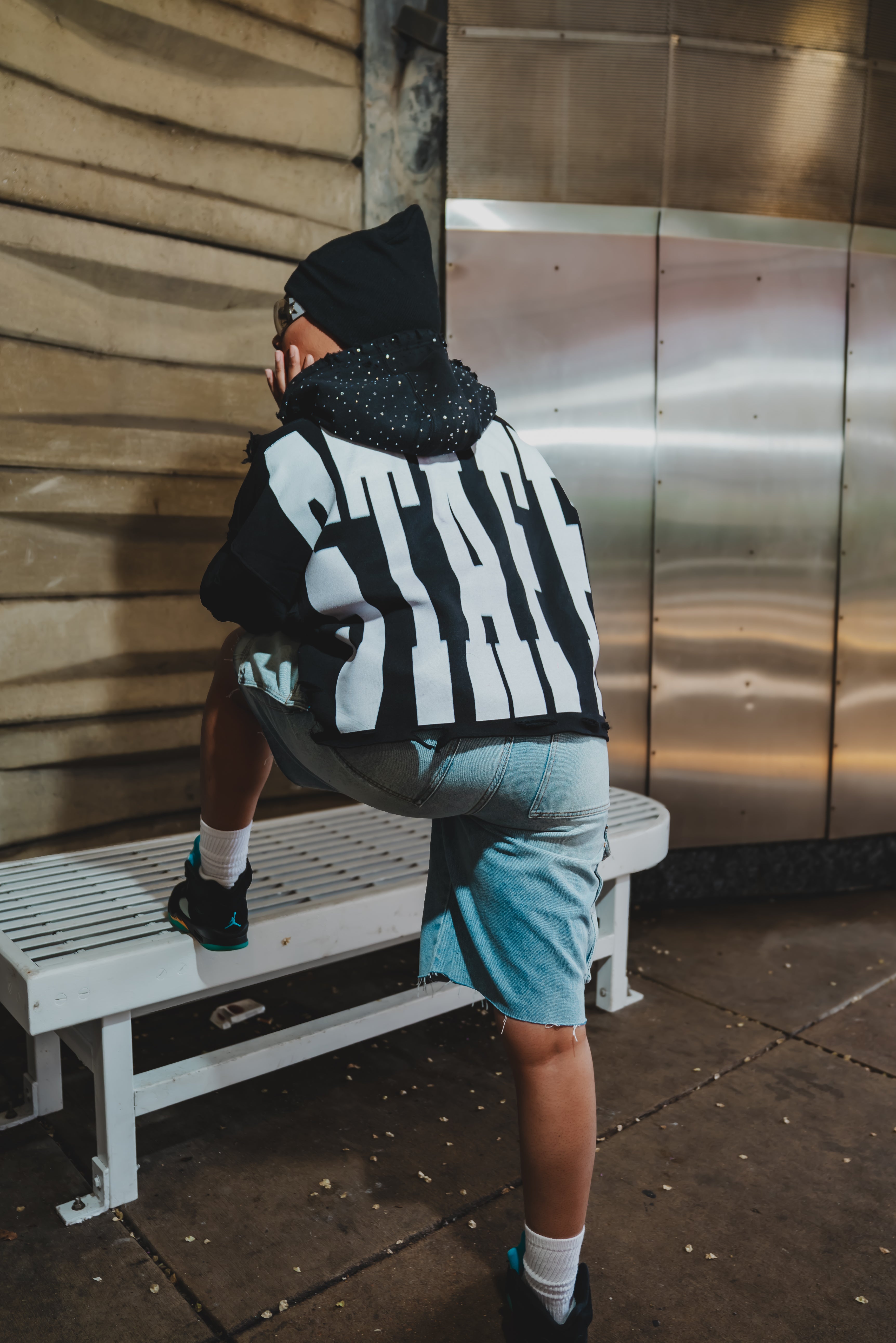" Rockstar Diamond " Cropped Hoodie