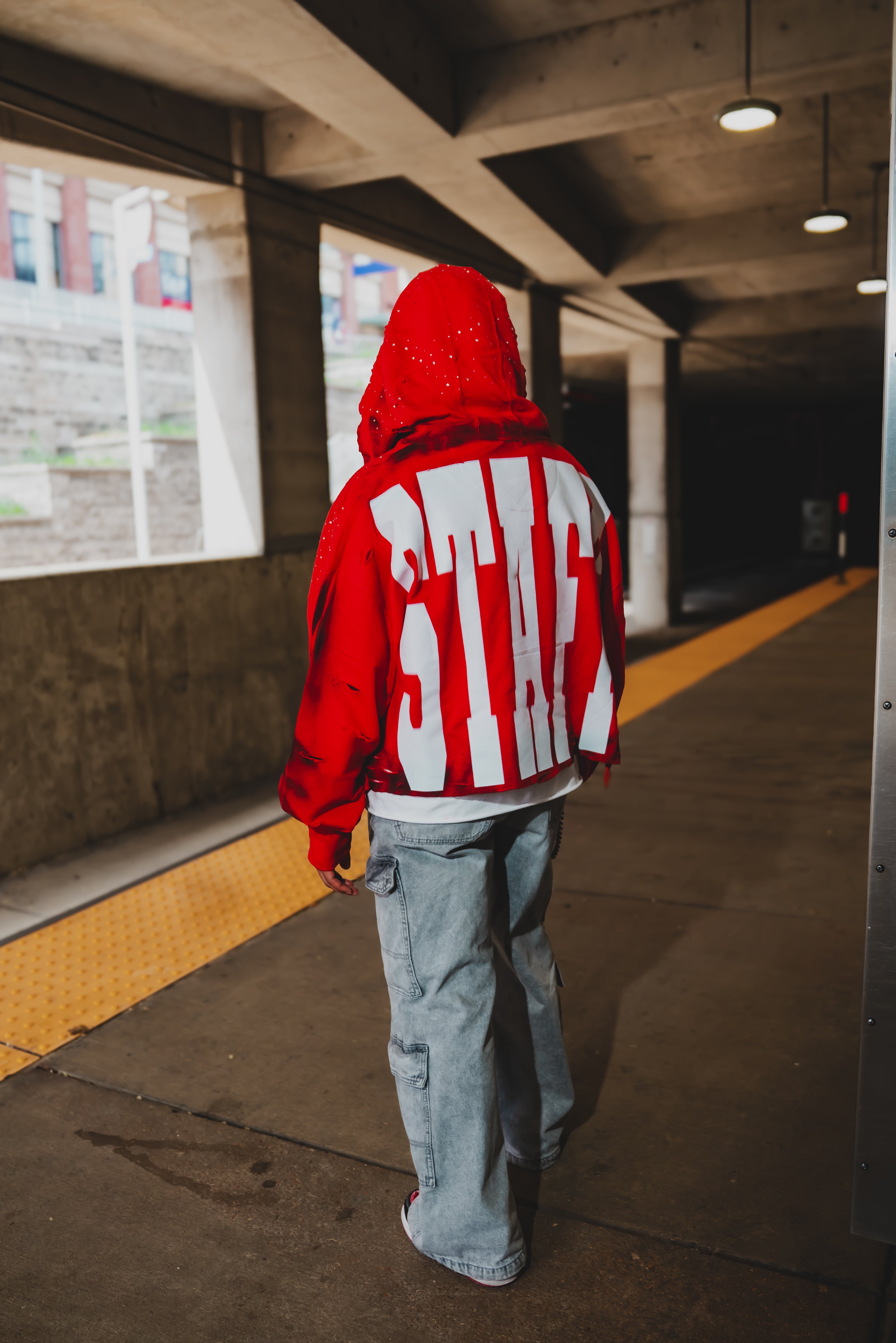 " Rockstar Diamond " Cropped Hoodie
