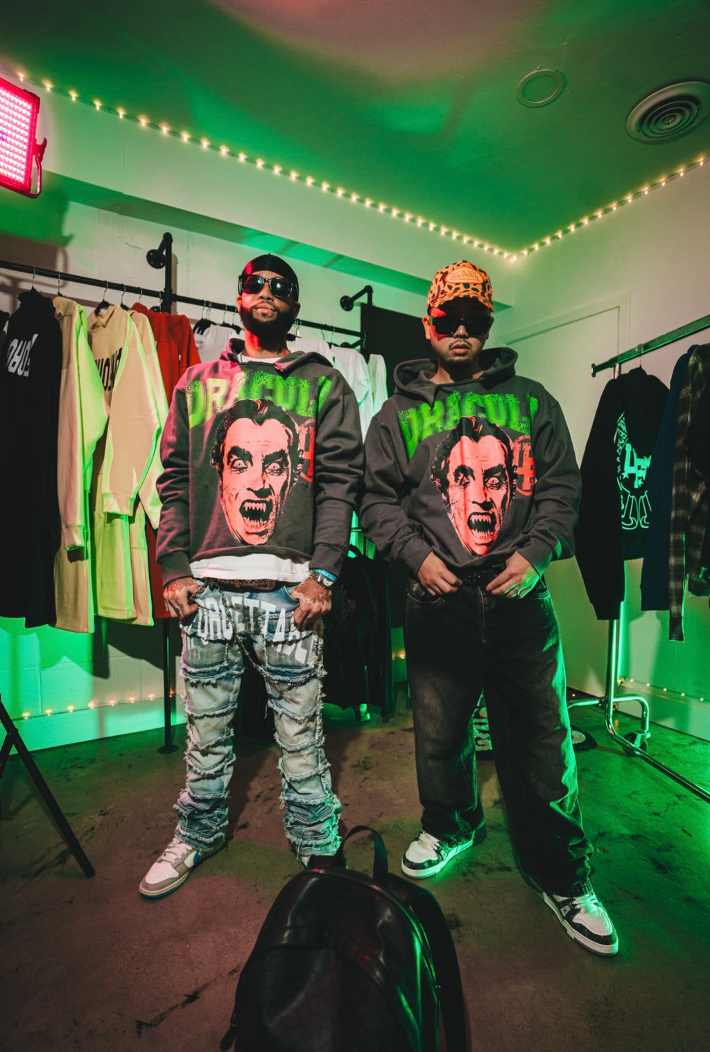 "Dracula" Cropped Heavyweight hoodie