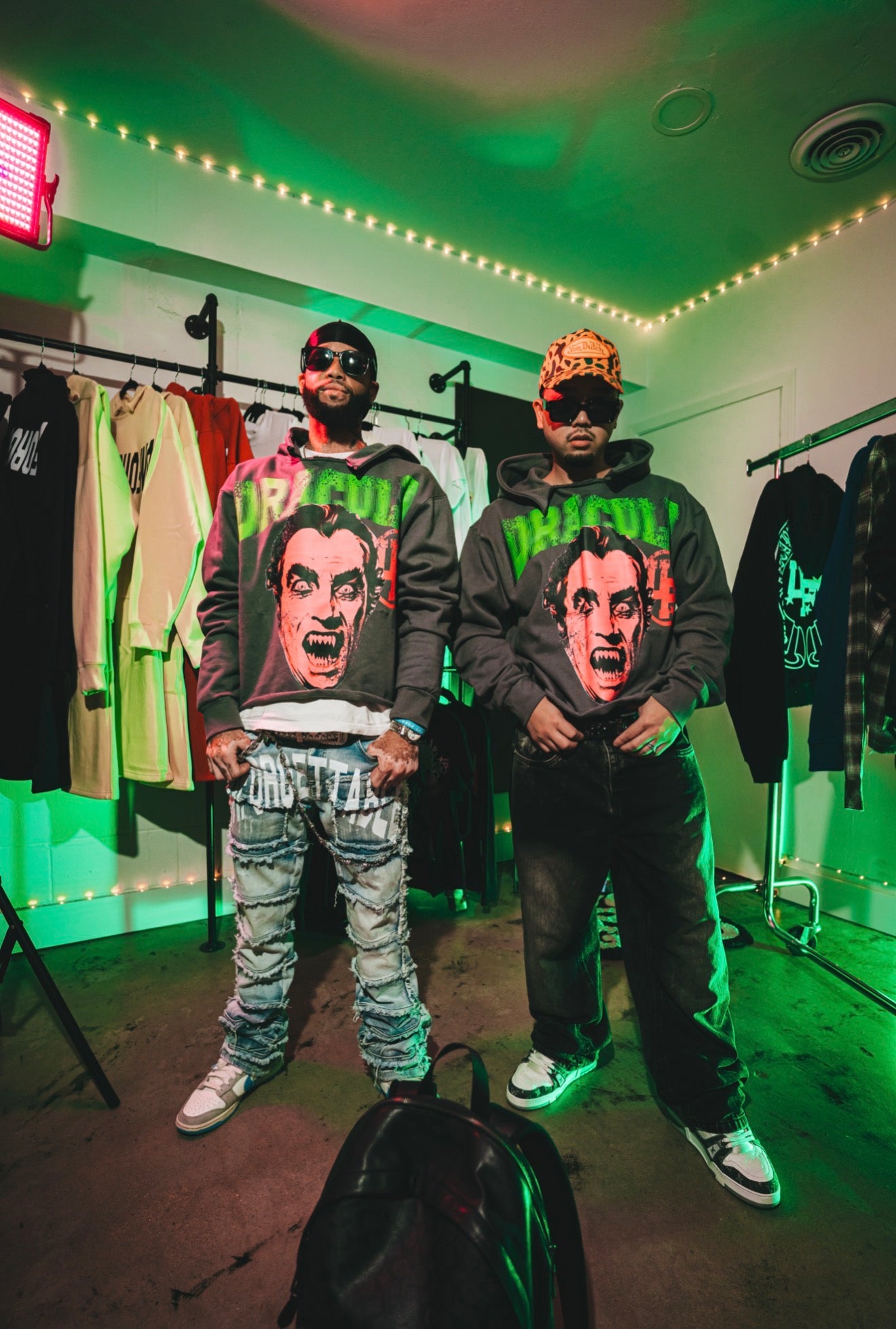 "Dracula" Cropped Heavyweight hoodie