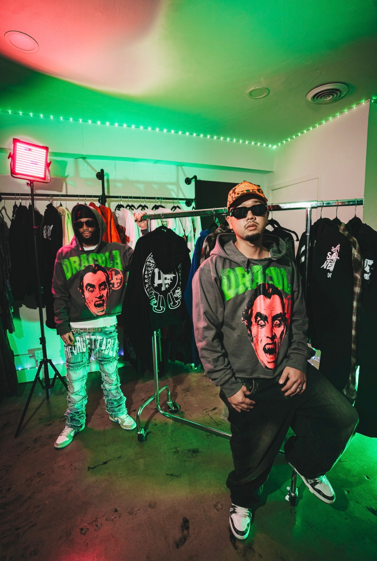 "Dracula" Cropped Heavyweight hoodie