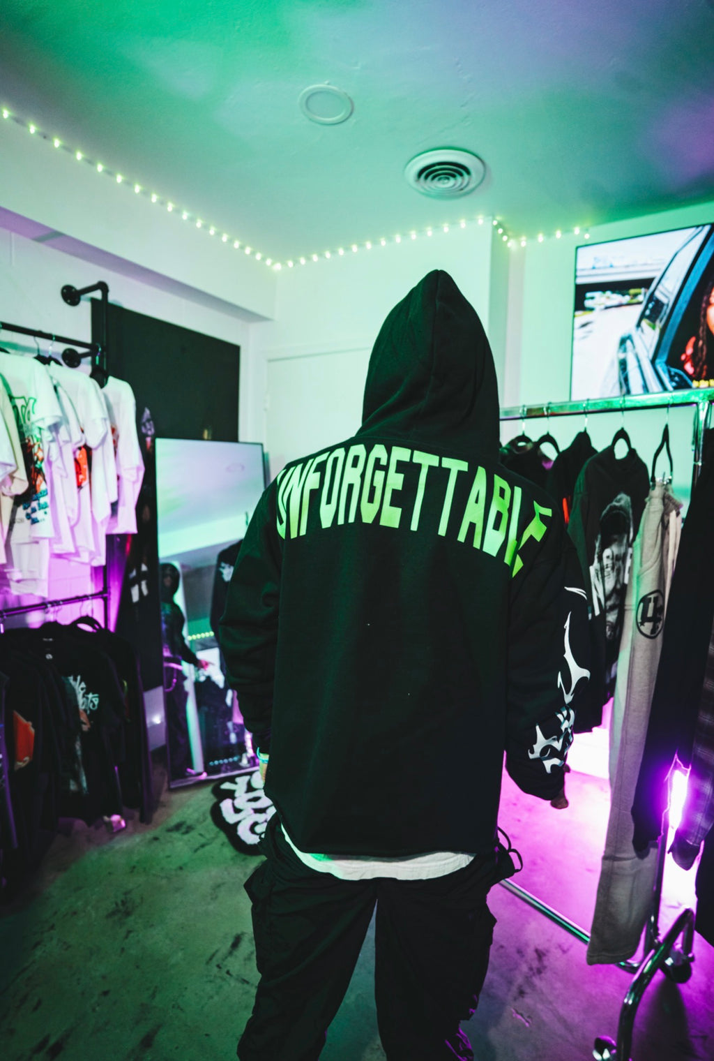 "Hell Bound" Heavyweight Cropped Hoodie