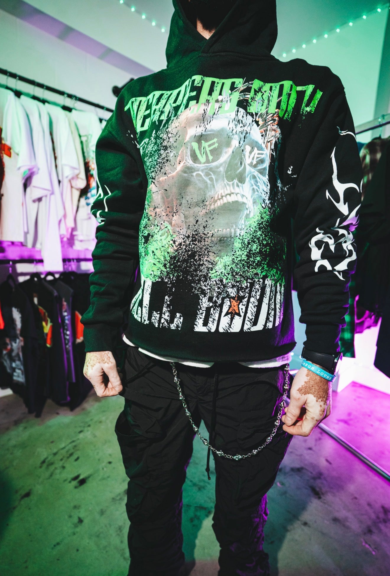 "Hell Bound" Heavyweight Cropped Hoodie