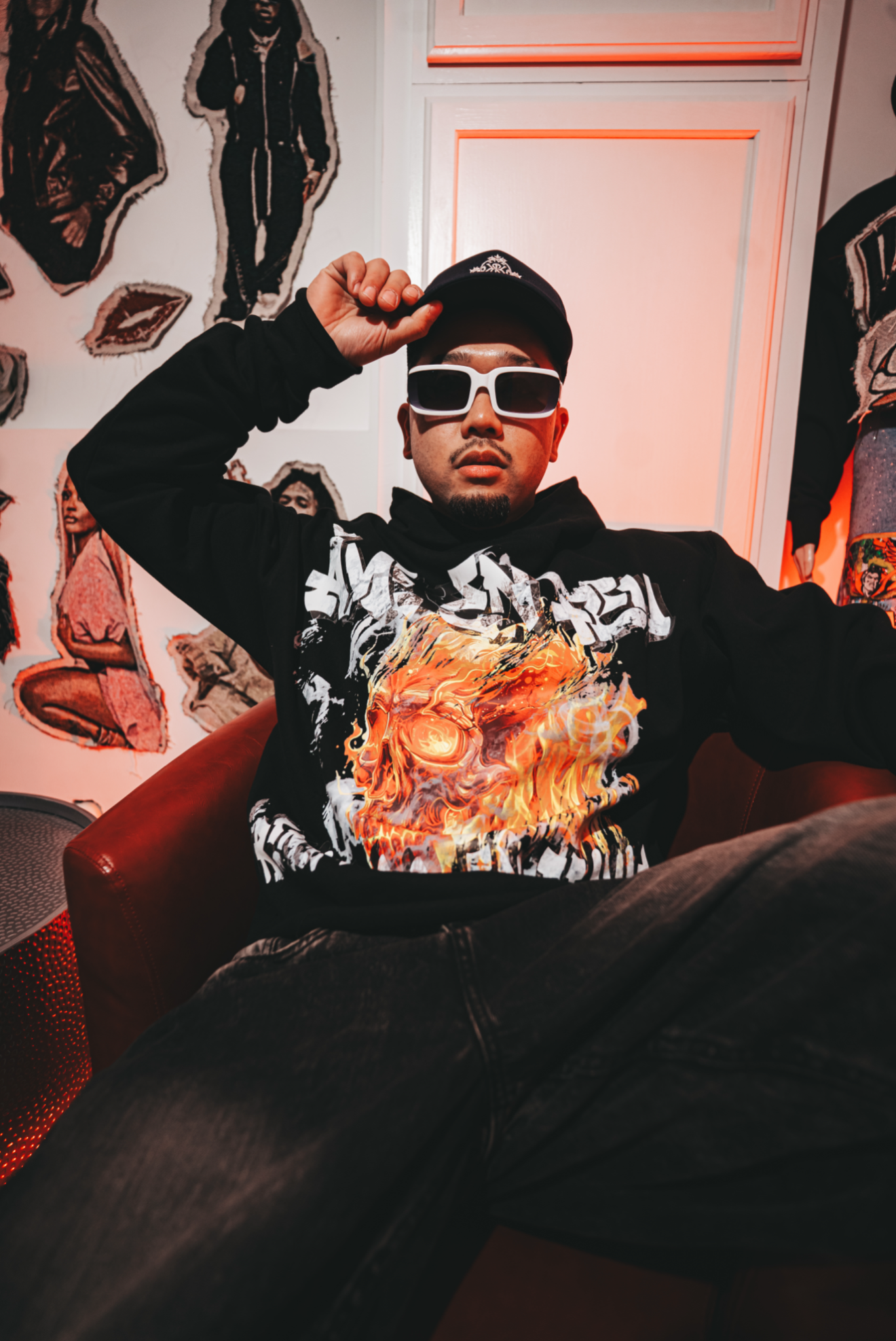 Ame En Fue Cropped Hoodie