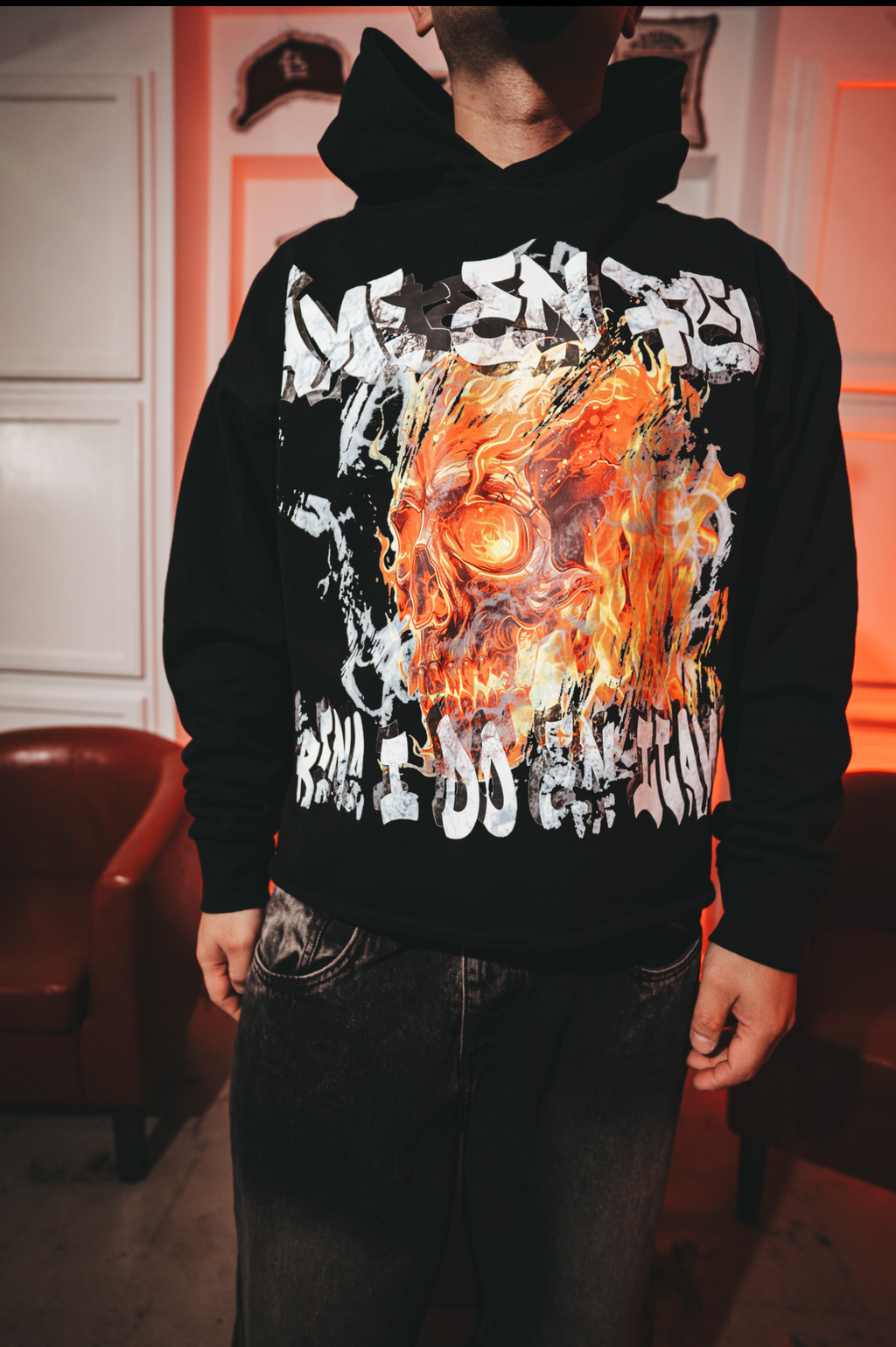 Ame En Fue Cropped Hoodie