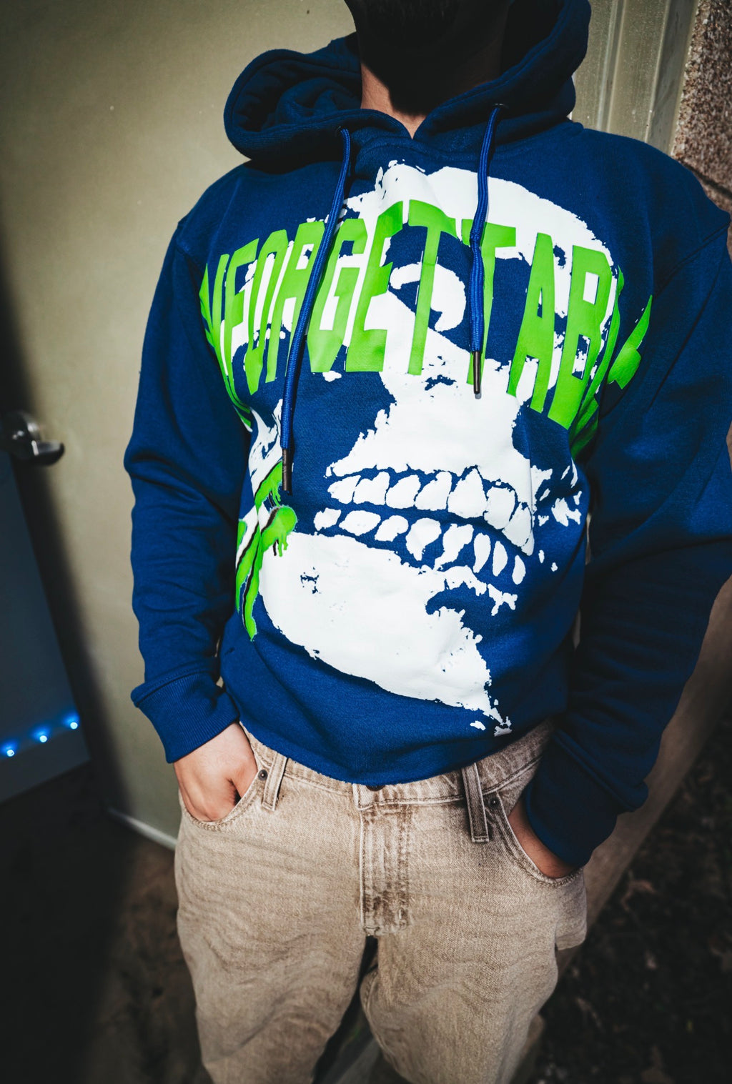 "Bones" Cropped Hoodie
