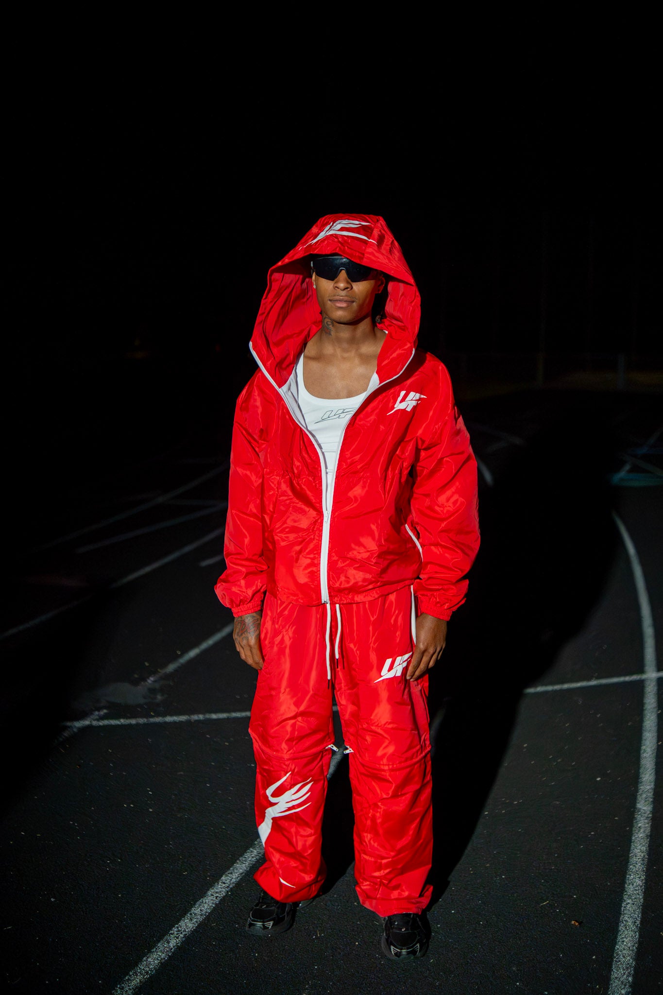 UF 2 Way Tracksuit Set (Red )