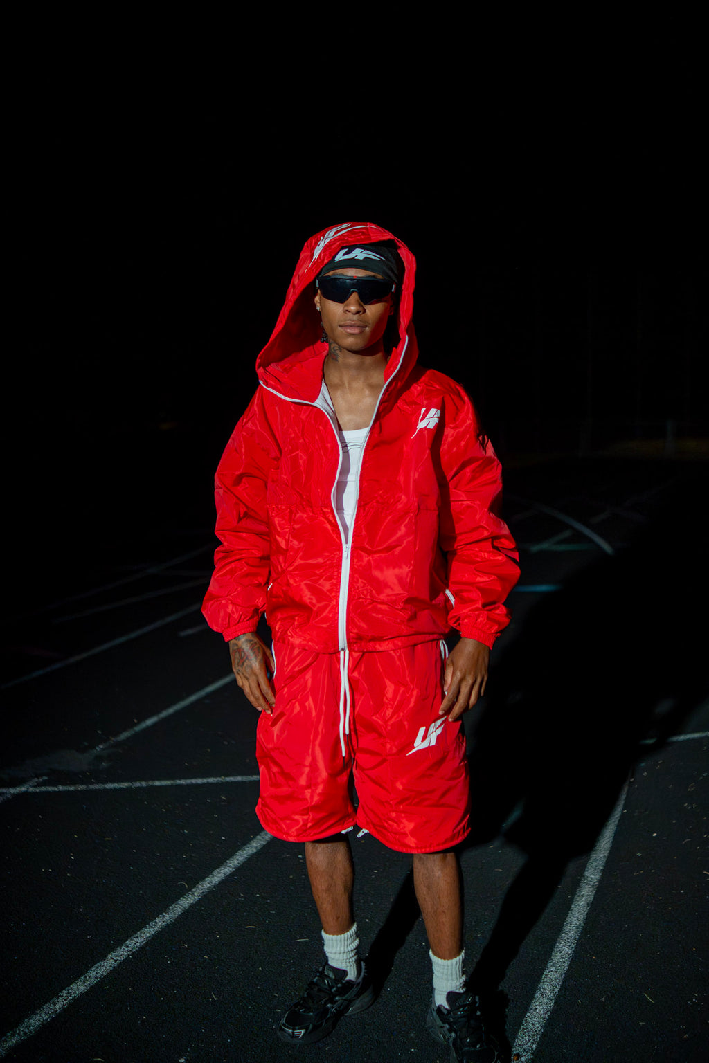 UF 2 Way Tracksuit Set (Red )