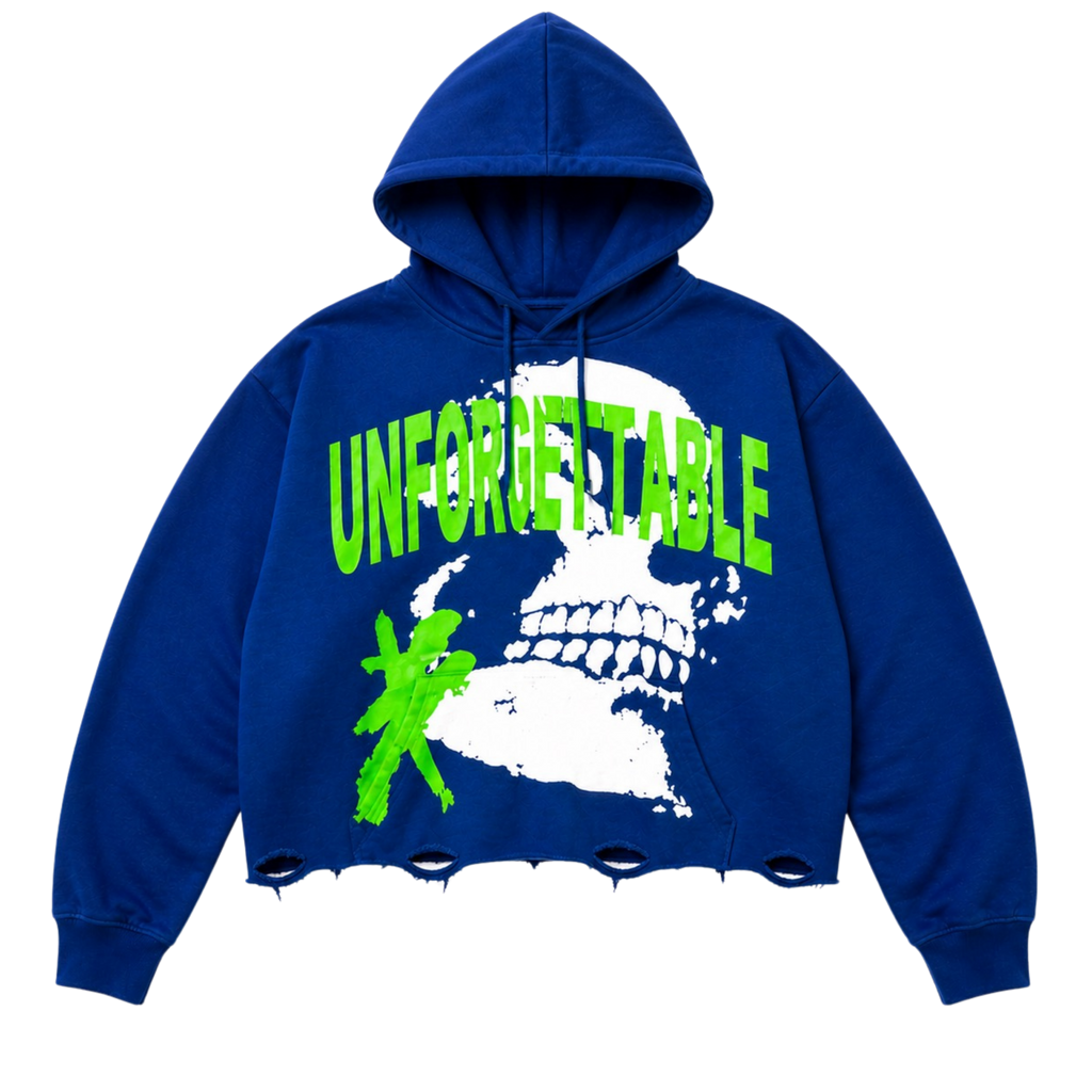 "Bones" Cropped Hoodie